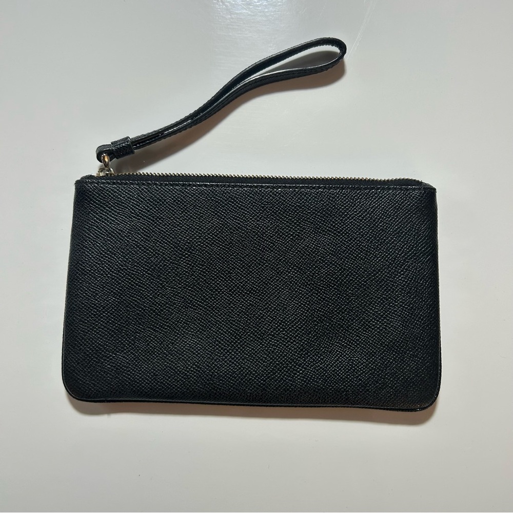 Coach Black Textured Wristlet - Picture 3 of 7